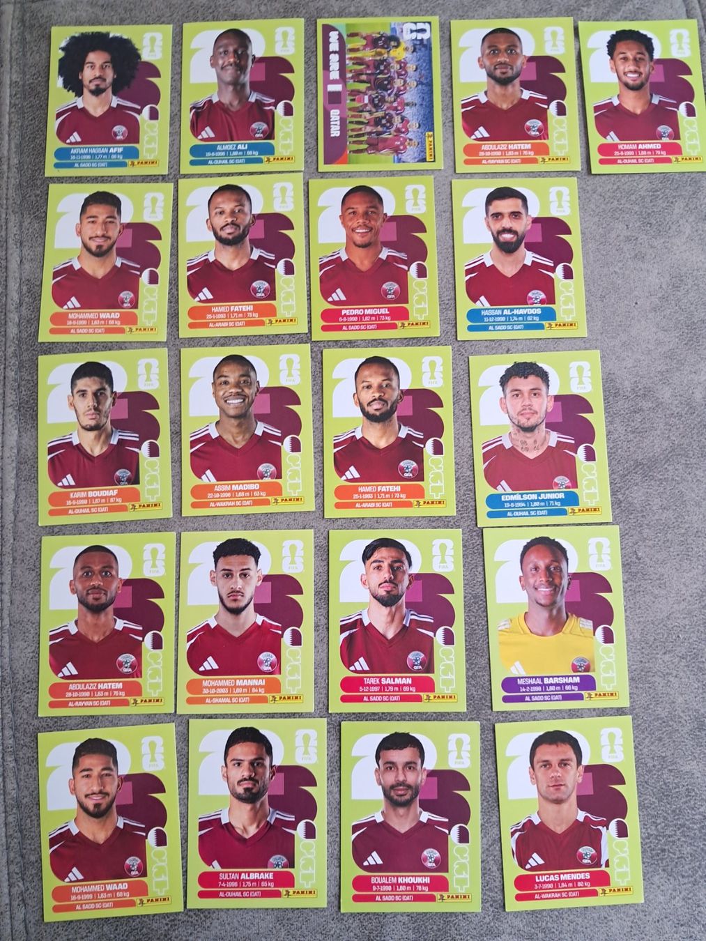 Panini Cartes à collectionner: 21 x Paninisticker 2026 / Katar – Neuf (Voir description) à Weinfelden par Da-ryn01