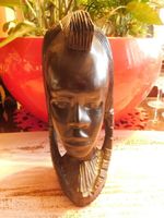 Wood Carving Sculpture - Black Wood 1970er