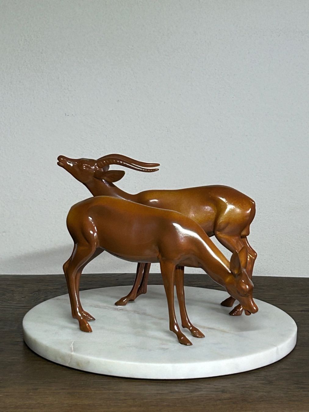 Sculture & Statue: Antilopen - Paar aus Régule / Bronze - Ersatz – Nuovo (secondo la descrizione) da Rocourt venduto da Vijay02 1