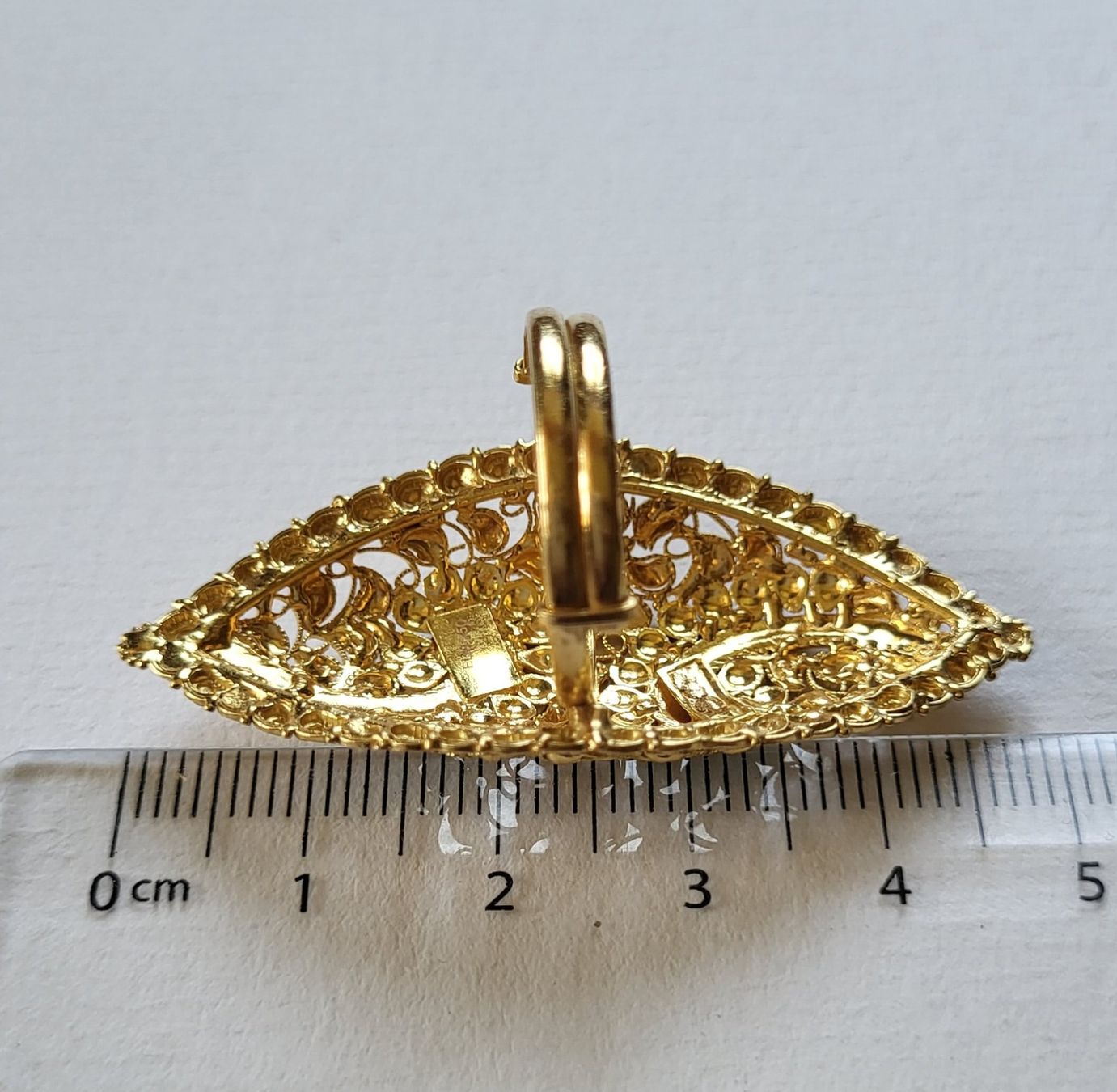 Anelli: 18 Karat 750 Massiv Gold Ring – Usato da Wald ZH venduto da Aniade 1