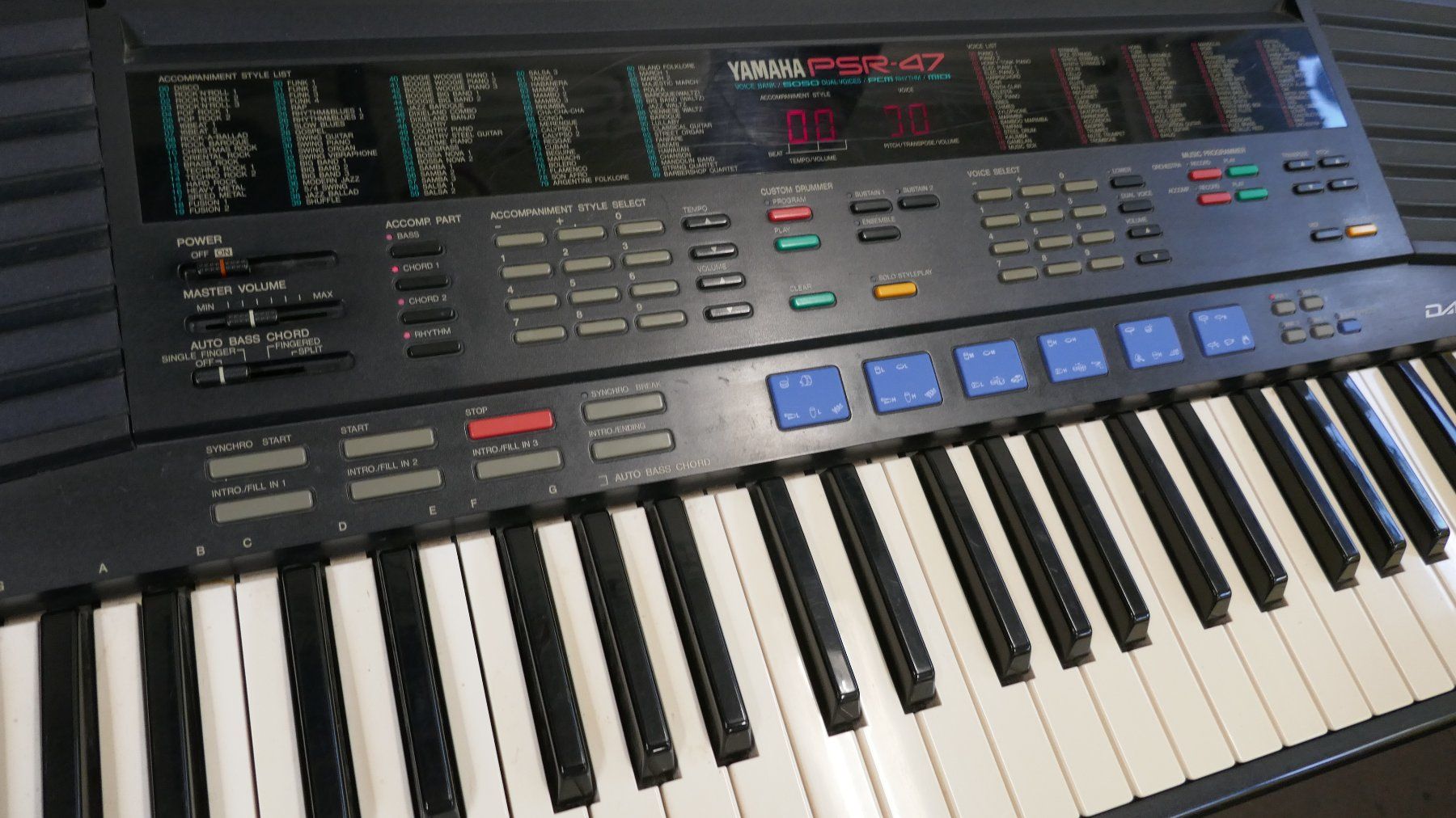 Yamaha Musikinstrumente: Yamaha PSR-47 Keyboard – Gebraucht aus Wenslingen von FairlightCMI 1