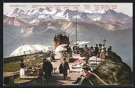 Rigi-Kulm, Aussichtsturm mit Blick auf d