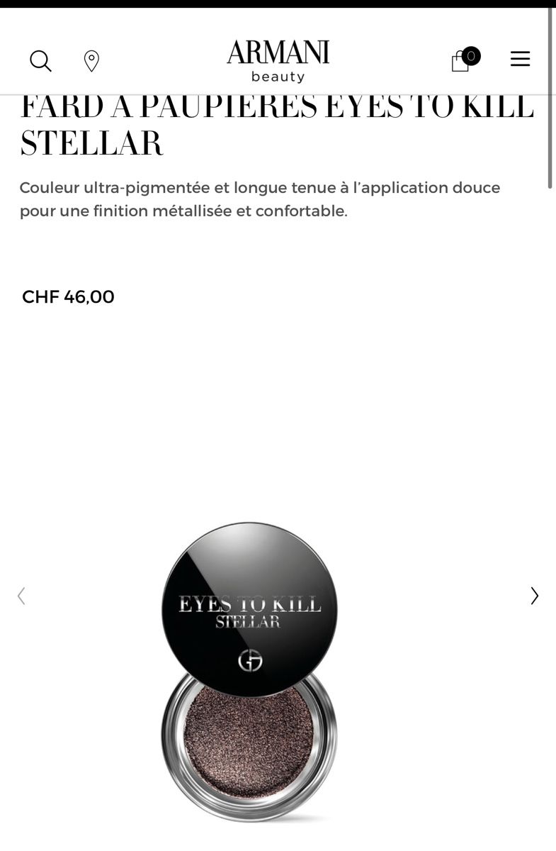 Armani Make-up: Giorgio Armani eyes to kill neuf – Neu und originalverpackt aus Lausanne von Meganelausanne