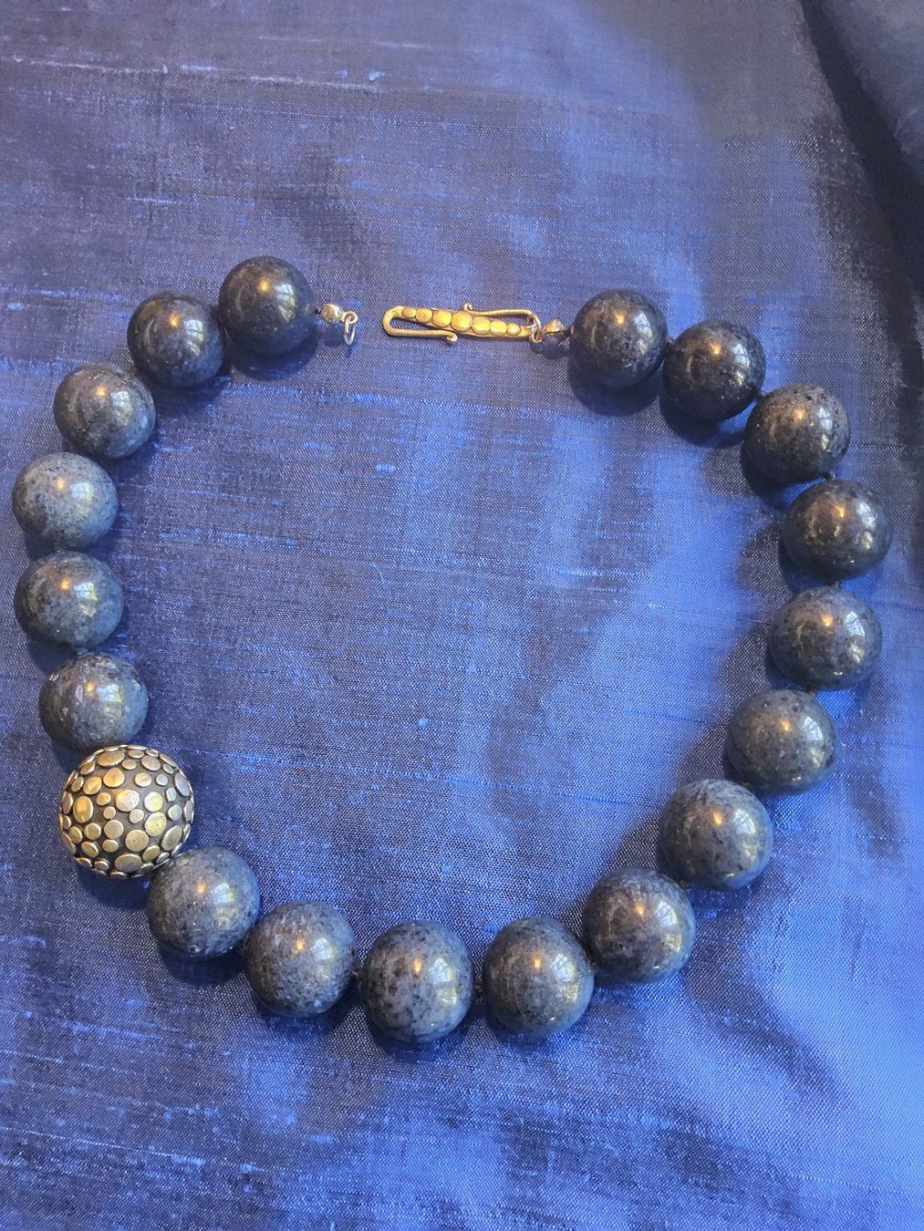 Catenine: Handmade TOP Lapislazuli Sterling Collier Halskette – Usato da Zürich venduto da SciTec 1