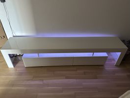 TV Sideboard hochglanz weiss