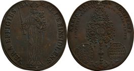 Abbaye Einsiedeln médaille pèlerinage bronze 1684 S. Marie