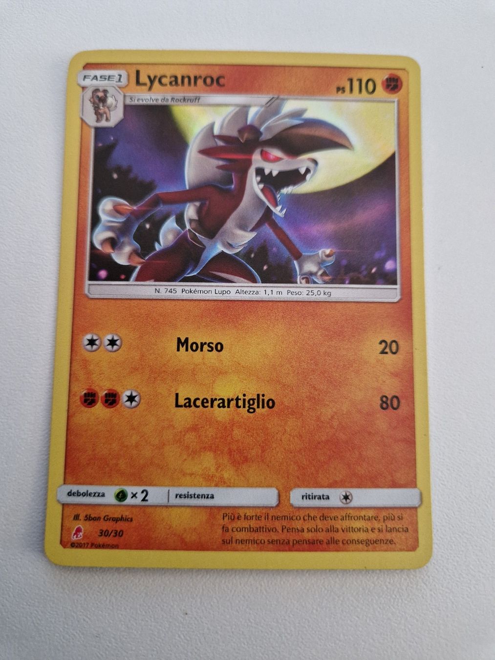 Pokémon Carte collezionabili: Lycanroc Holo - SM Training Set (Lycanroc) - IT – Nuovo (secondo la descrizione) da Romont FR venduto da raj_sjv9