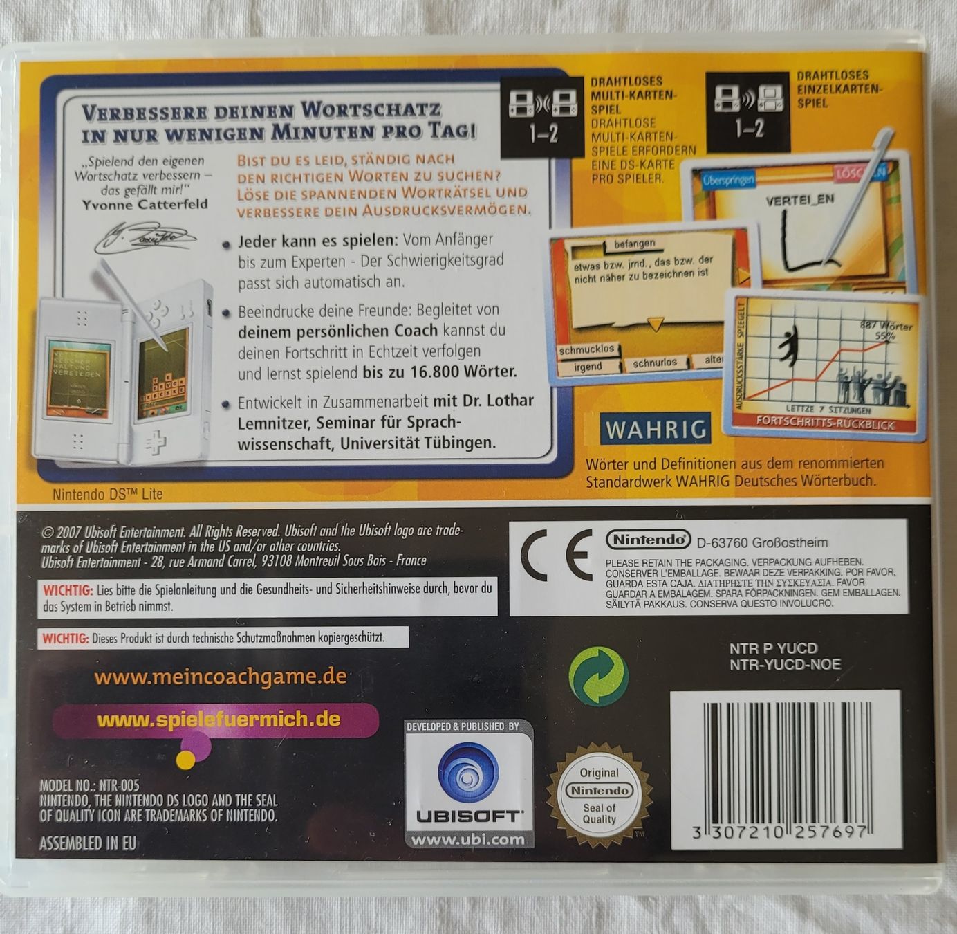 Nintendo Giochi: Nintendo DS - Mein Wortschatz-Coach – Usato da Madiswil venduto da Laubfleck 1