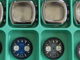 Valjoux 7734, 2 Chronographengehäuse mit Zifferblatt, NOS SW