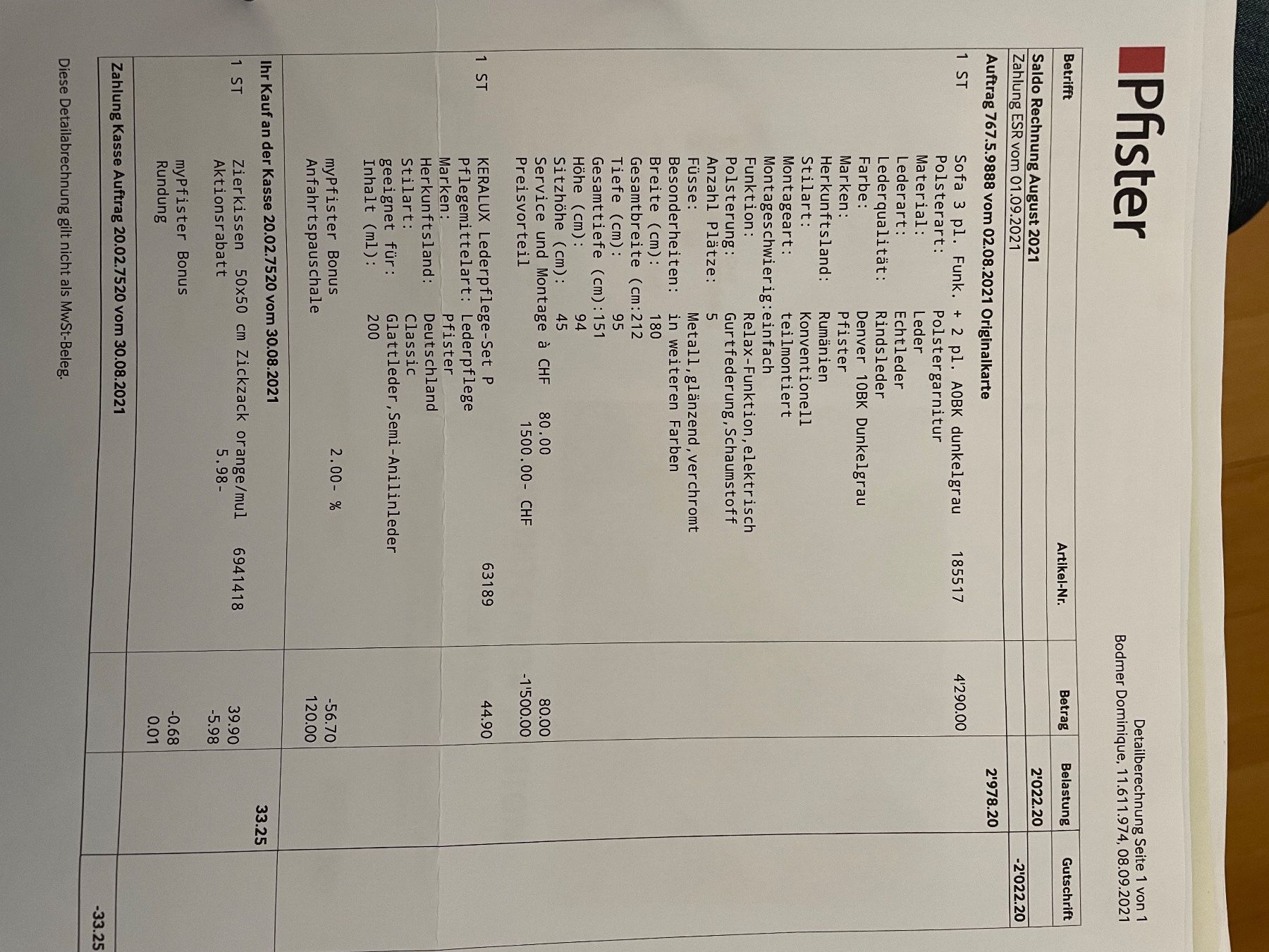 Divani: Polstergarnitur 2teilig - wird morgen 5.5. deaktiviert – Nuovo e nell'imballaggio originale da Zürich venduto da mandarin 2