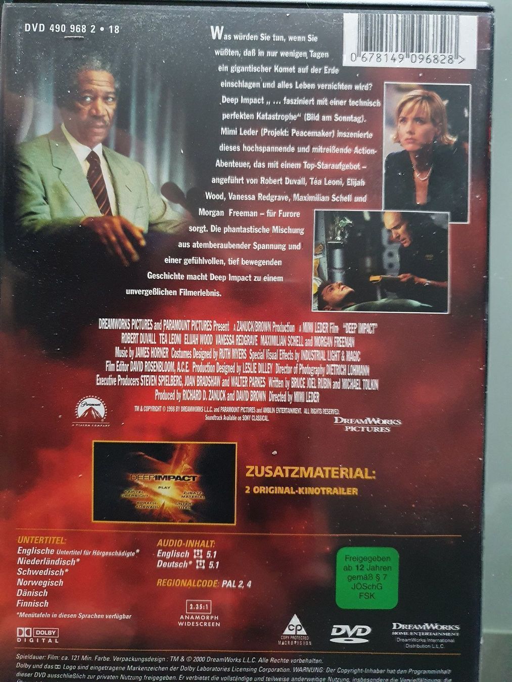 Tutti i DVDs: DVD - Deep Impact (Morgan Freeman) – Usato da Zumholz venduto da Paedin 1
