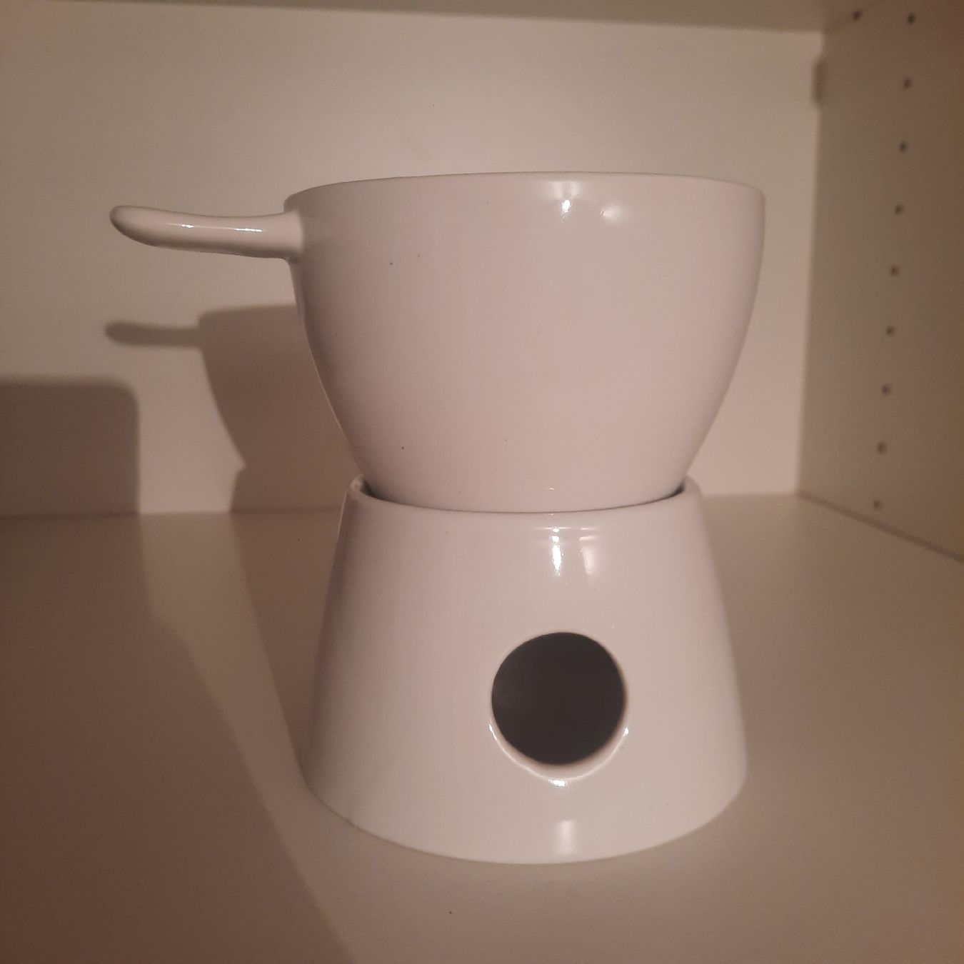 Appareils de cuisine: Schoko-Fondue, weiss, Keramik – Neuf (Voir description) à Niederbuchsiten par Cheasily 1