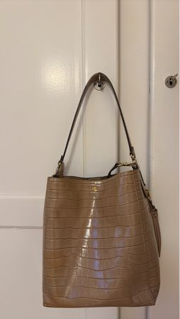 Elegante Ralph Lauren Handtasche in Kroko-Optik