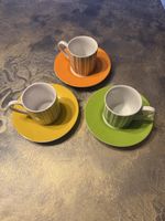 Tassenset mit Untertassen Basics by KÖNITZ - 3er Set 💚🧡💛