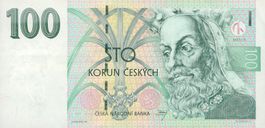 100 Sto Korun Ceskych / 100 Kronen Tschechien UNC