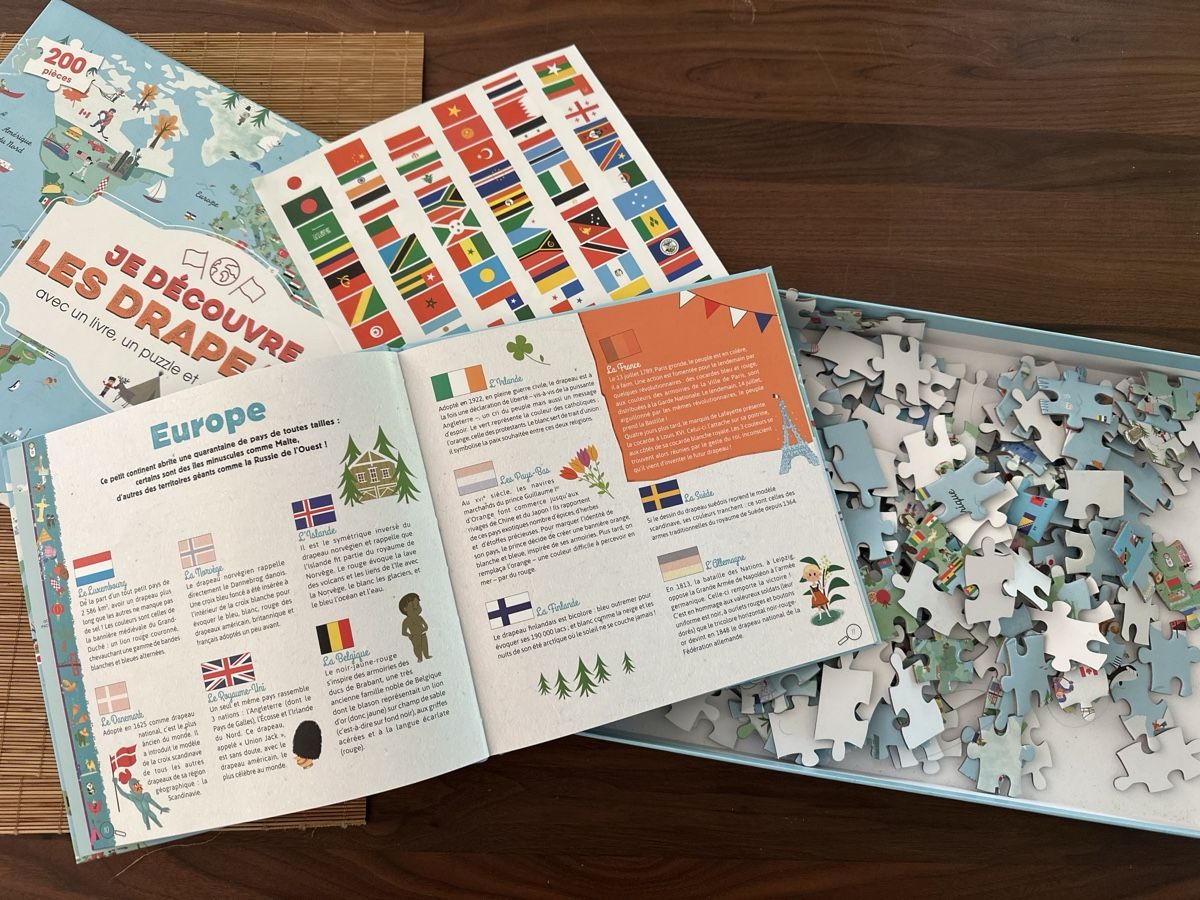 Puzzle: Puzzle, Les Drapeaux, 200 pieces – Nuovo (secondo la descrizione) da Muri b. Bern venduto da AnshaR 2