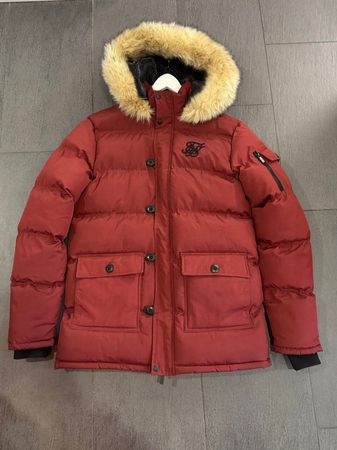 SikSilk Winter Jacke mit Pelzkragen, Grösse L, Neuwertig