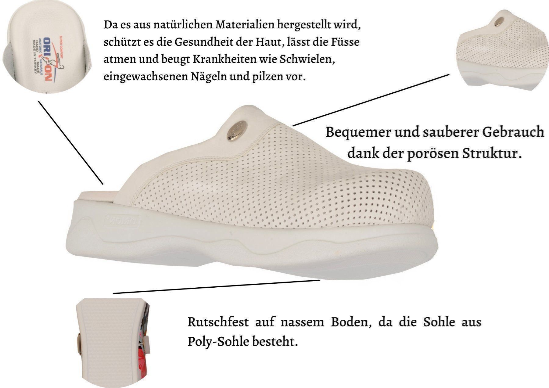 Scarpe da uomo: Sabo orthopädische Clogs Slipper Weiss – Nuovo e nell'imballaggio originale da Oberglatt ZH venduto da Azurra 4