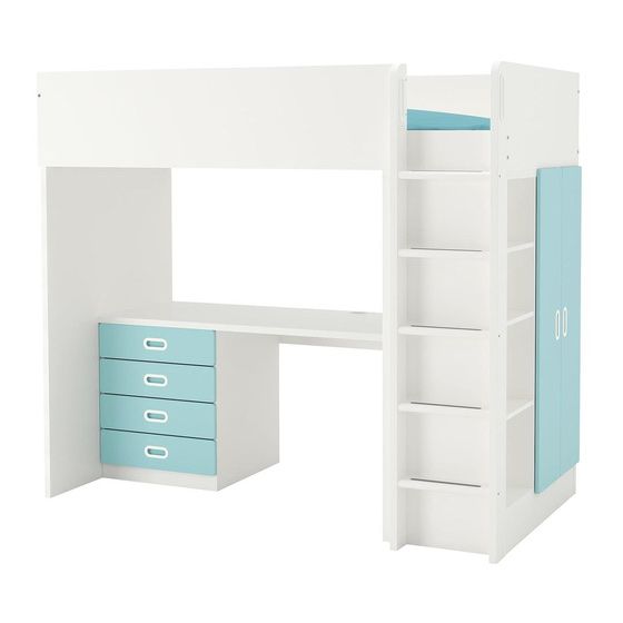 Ikea Letti: Hochbett mit Büro – Usato da Baden venduto da matlachia 4