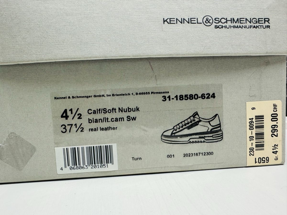 Kennel + Schmenger Damenschuhe: Kennel & Schmenger baskets blanches, Taille 37.5 - Neuf! – Neu und originalverpackt aus Brügg BE von Goob 8