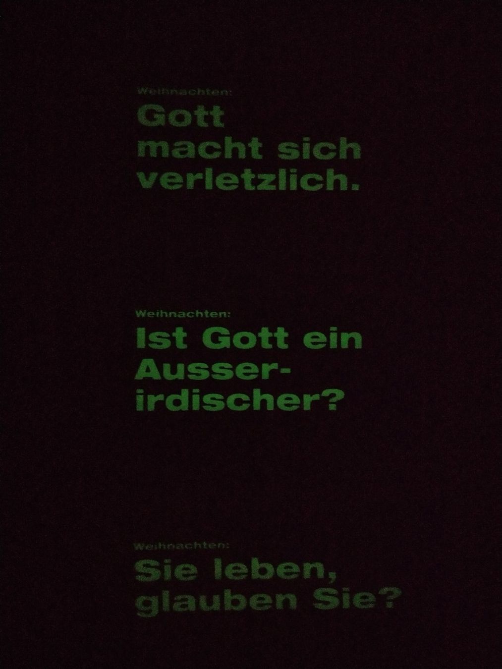 Ansichtskarten: 6 Postkarten / Ansichtskarten fluoreszierend / Weihnachten – Neu (gemäss Beschreibung) aus Jona von Argus36 1