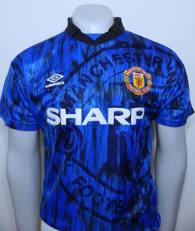 Maillot Foot Rétro Manchester United Extérieur 1992-1993 - Taille L - Vintage