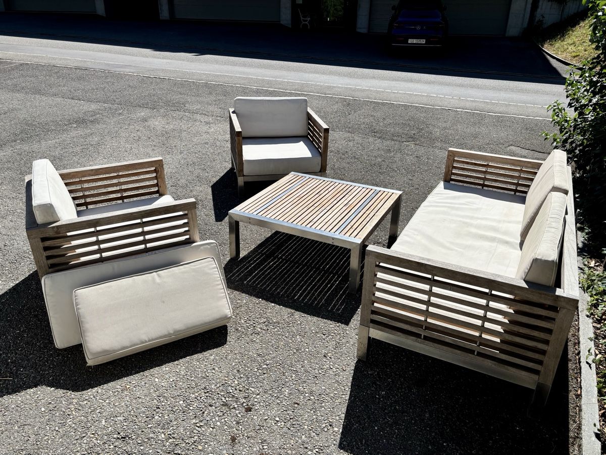 Divani: Hochwertige Lounge Metall / Holz – Usato da Biberstein venduto da Pascal_85 1