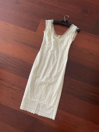 Dolce & Gabbana Robe dentelle blanche (Taille-40)