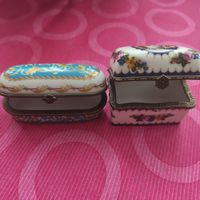 2 boites à pilules vintage porcelaine de Limoge