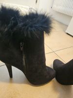 Winter-Stiefeletten mit Pelzbesatz, Grösse 38, Neuwertig