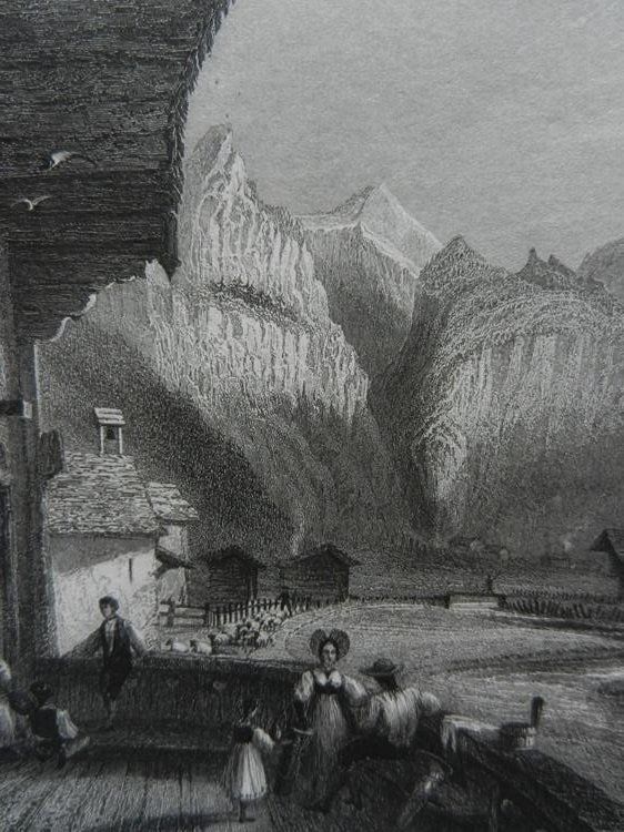 Incisioni: Kandersteg Stahlstich von Bartlett – Usato da Risch venduto da Rischli15 4