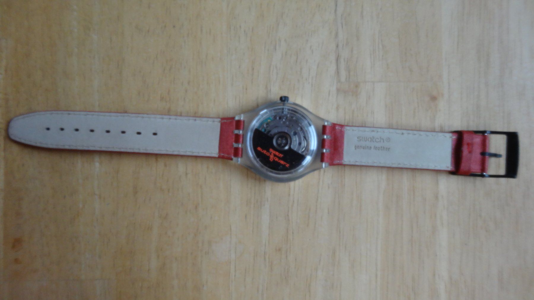 Swatch Orologi: Montre Swatch automatic cuir rouge neuve – Usato da Rebeuvelier venduto da falcon58 1