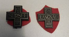 1921 u 1922 Abzeichen 2 kleine antike Abzeichen  2.5 x 2.5