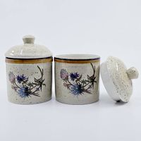 Duo de pots en grès - Chardon