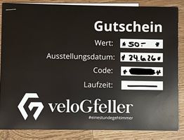 Gutschein Velo Gfeller 50.-