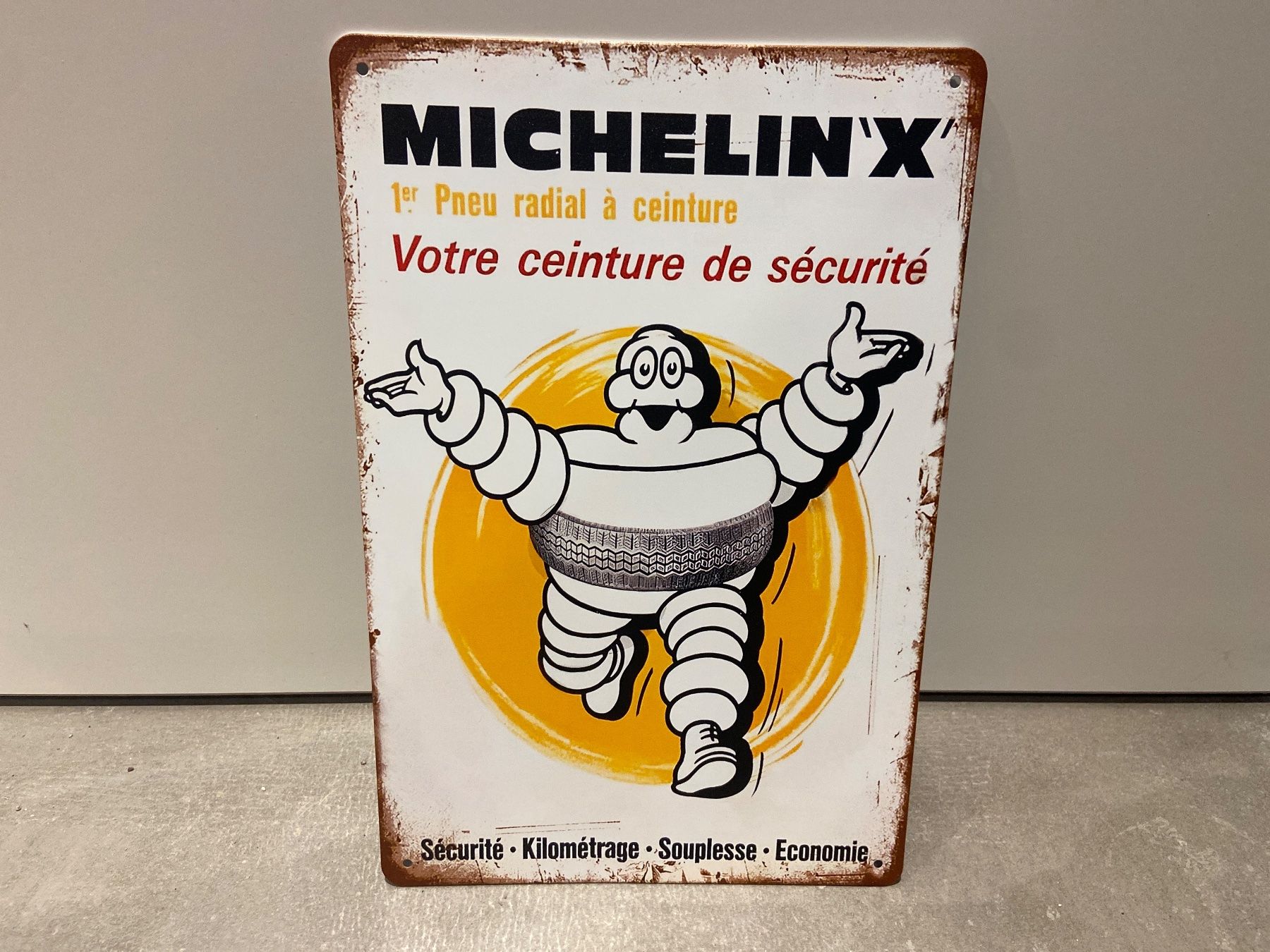 Insegne: MICHELIN X VINTAGE BLECHSCHILD  NEU ! – Nuovo e nell'imballaggio originale da Seon venduto da Aaargauer01 7