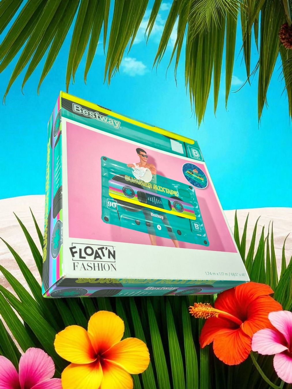 Bestway Piscine: Matelas gonflable"Cassette rétro" espace haut parleur – Nuovo e nell'imballaggio originale da Etoy venduto da MyStyleMyMode 6