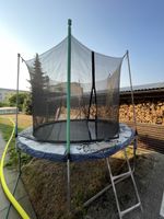 Gartentrampolin mit Sicherheitsnetz gebrauchter Zustand