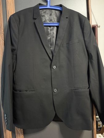 H&M Herrenanzug schwarz – Sakko 56 / Hose 54 – wenig getrage