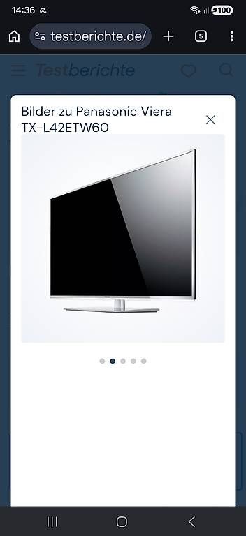 Panasonic Televisori: Panasonic Smart VIERA TX-L42ETW60 – Usato da Ettingen venduto da dominicph