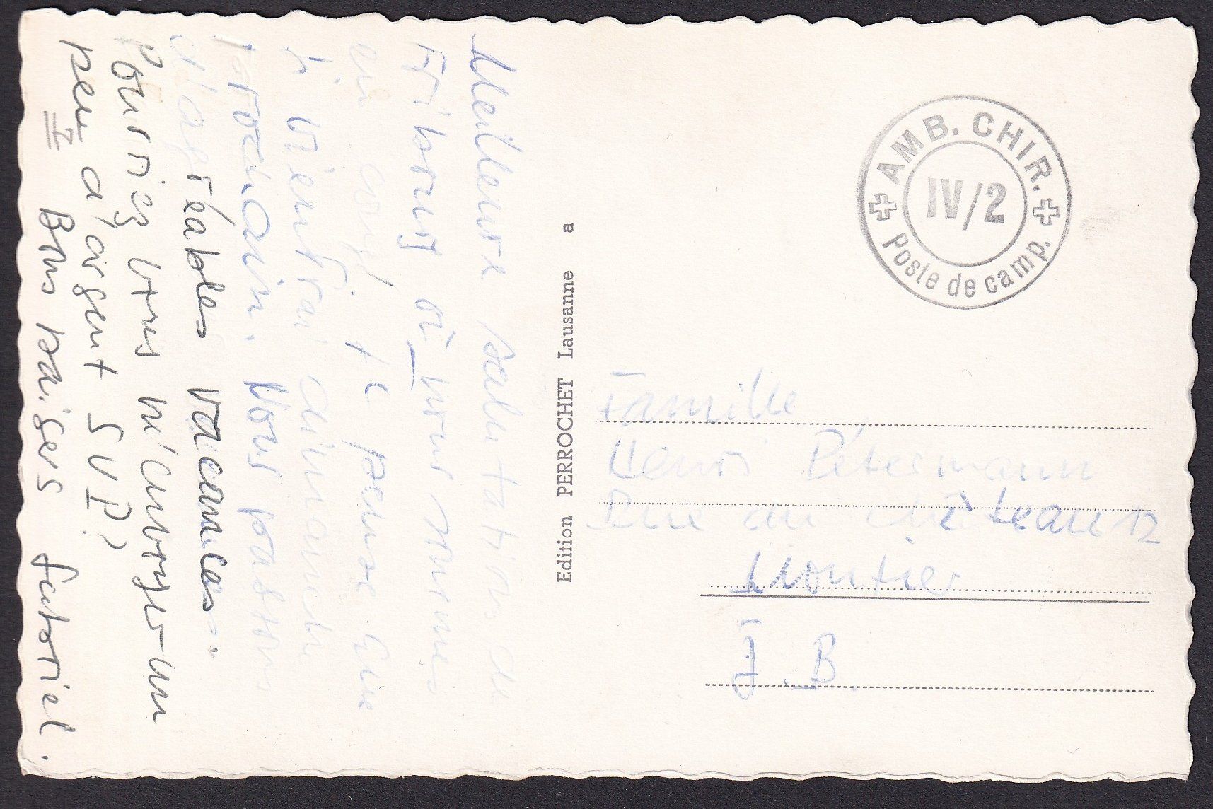 Cartoline postali: Fribourg Teilansicht Feldpoststempel – Usato da Olten venduto da clotaldi 1