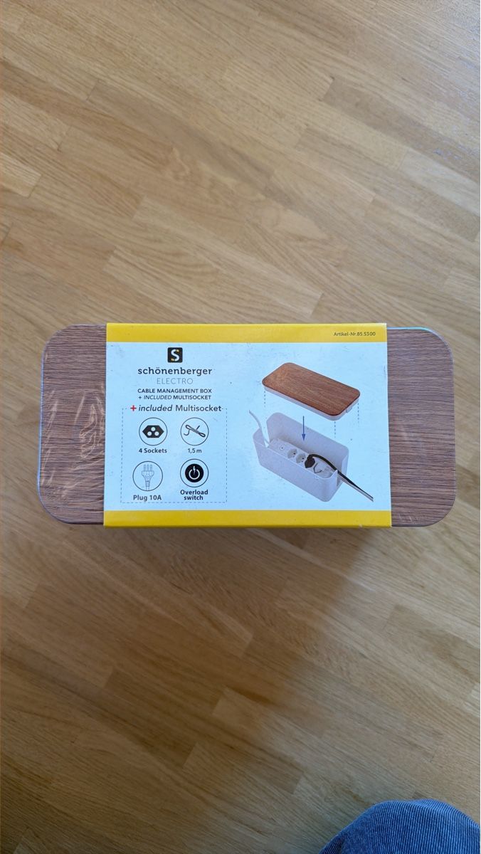Stecker: Schönenberger Elektro Multisteckdose mit Kabelmanagement – Neu und originalverpackt aus Steffisburg von gia_5gkm