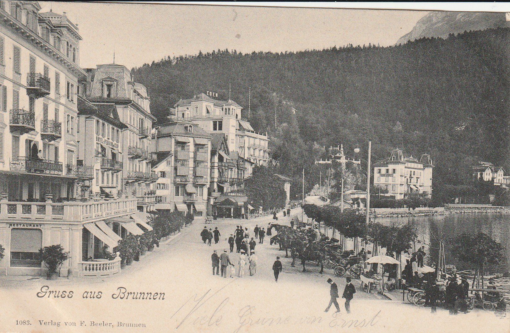 Ansichtskarten: AK  Gruss aus Brunnen 1902 – Gebraucht aus Rupperswil von Ema10
