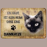 🔥 SIAMKATZE Blechschild 🎀 12x18cm OVP 🔥