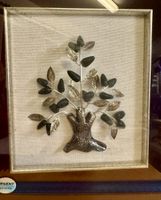 Exklusives Wandbild mit Baum-Motiv aus echten Silber ✨