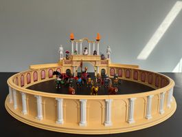 Playmobil Amphitheater Römer m. Streitwagen, Kämpfer, Tiere