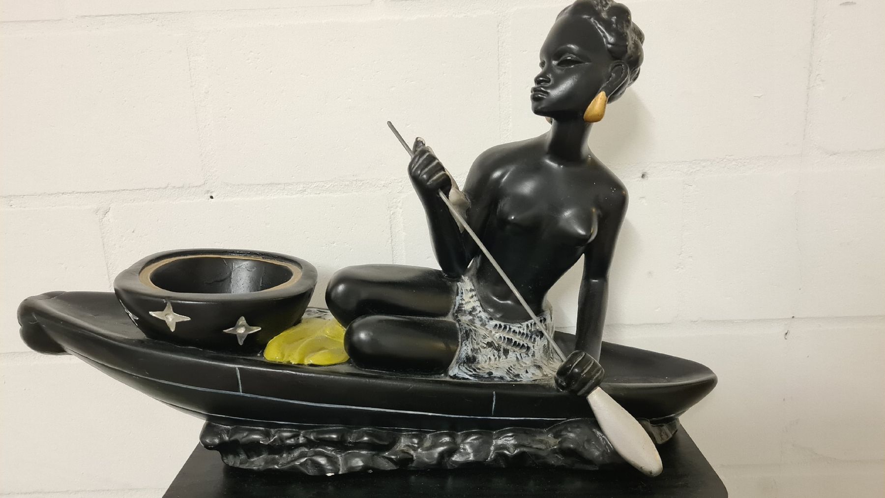 Statuette: Statuette exotique Africaine bateau – Usato da Biel/Bienne venduto da gde_2hgy