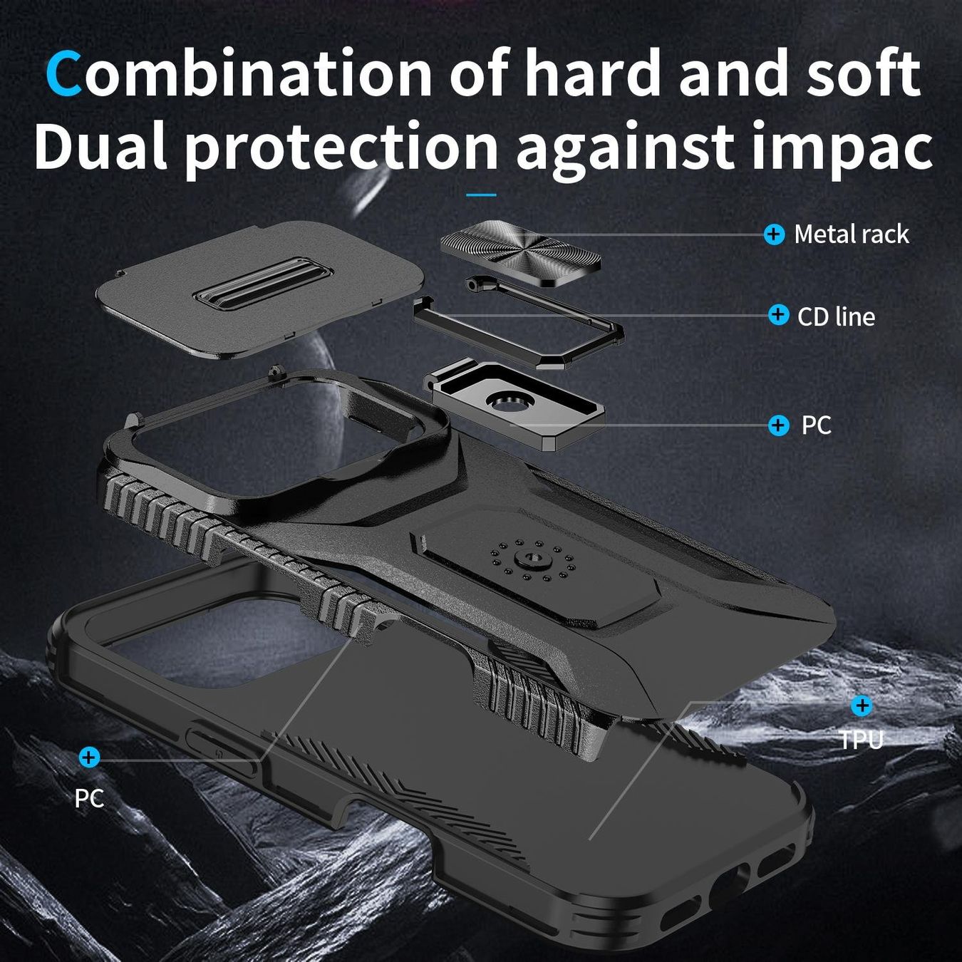 Cover & Protezioni schermo: iPhone 17 PRO Hülle Cover Ring Case Etui Coque Tasche Robust – Nuovo e nell'imballaggio originale da Volketswil venduto da coverandmore 3