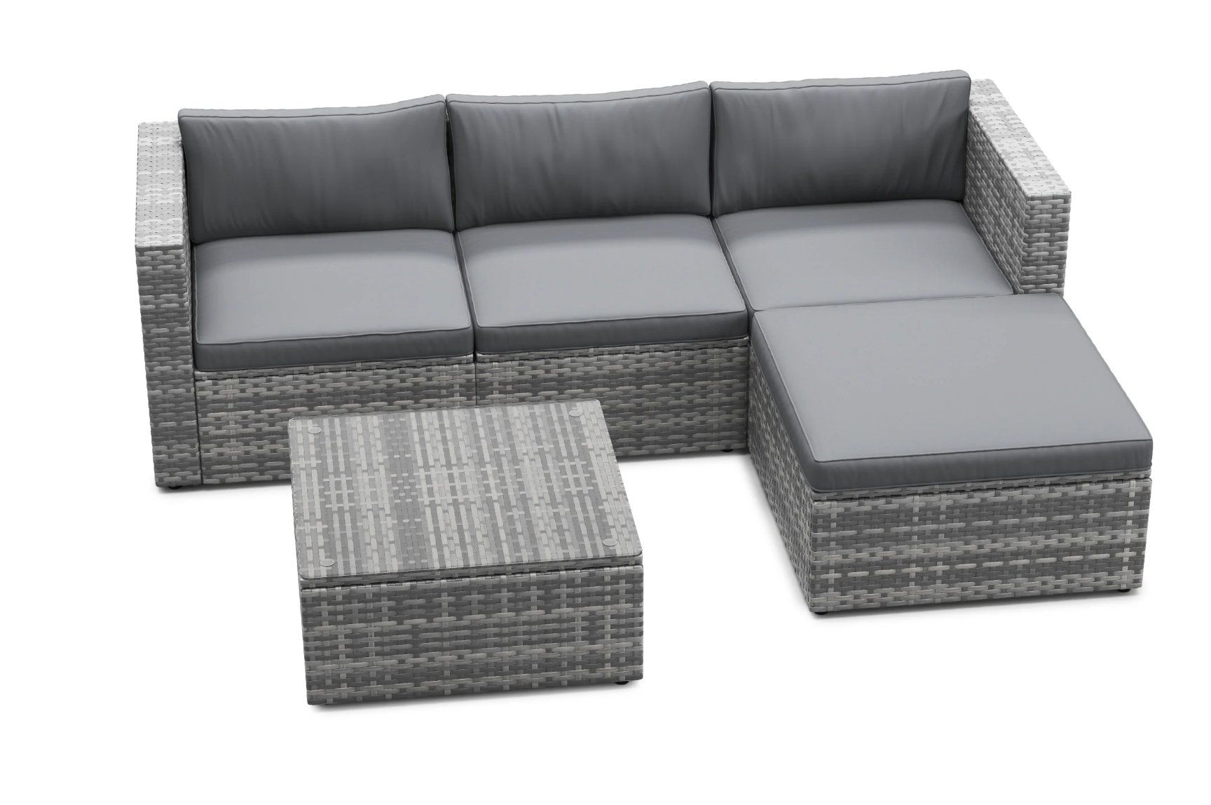Divani: Rattanlounge MALIBU grau / anthrazit - Gratis Versand – Nuovo e nell'imballaggio originale da Kleinwangen venduto da Maluwa_GmbH 1