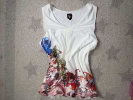 NEUE wunderschöne DESIGUAL Damen Bluse Gr XL